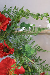 24" Punchy Poppy Wreath