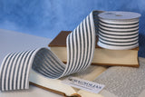 2.5" Grey Linen Cabana Ribbon Bolt