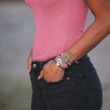 Mahjong Hair Tie Bracelet Set
