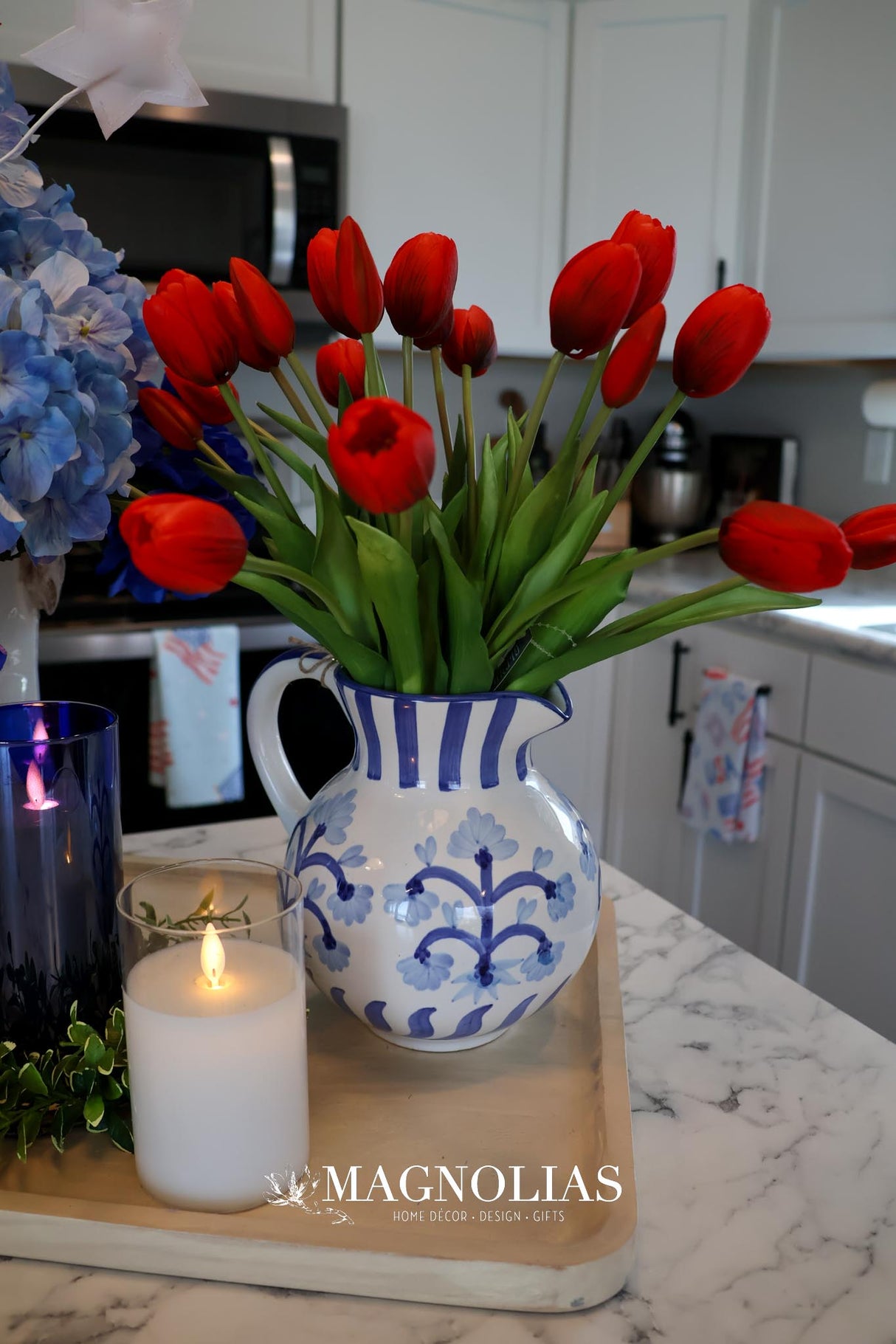 Red Spring Real Touch Tulip Bundle