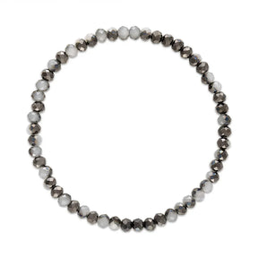 Gray Transitioning Stretchy Facet Mila-Mix Bracelet