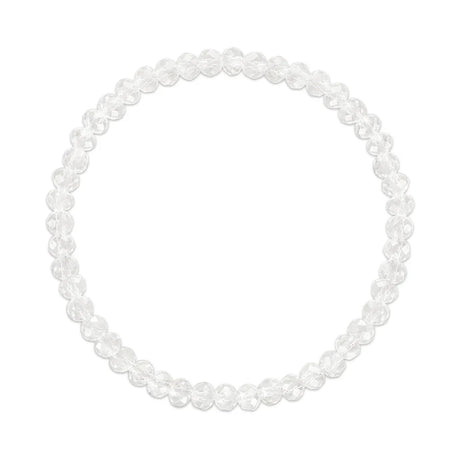 Clear Crystal Stretchy Facet Mila-Mix Bracelet