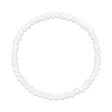 White Stretchy Facet Mila-Mix Bracelet