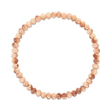 Peach Transitioning Stretchy Facet Mila-Mix Bracelet