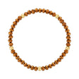 Metallic Bronze with Gold Ball Stretchy Facet Mila-Mix Bracelet