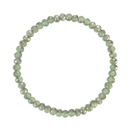 Green Transitioning Stretchy Facet Mila-Mix Bracelet