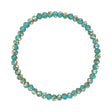 Golden Turquoise Transitioning Stretchy Facet Mila-Mix Bracelet