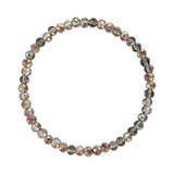 Purple to Gray Transitioning Stretchy Facet Mila-Mix Bracelet