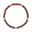 Purple Garnet Gold Ball Stretchy Facet Mila-Mix Bracelet