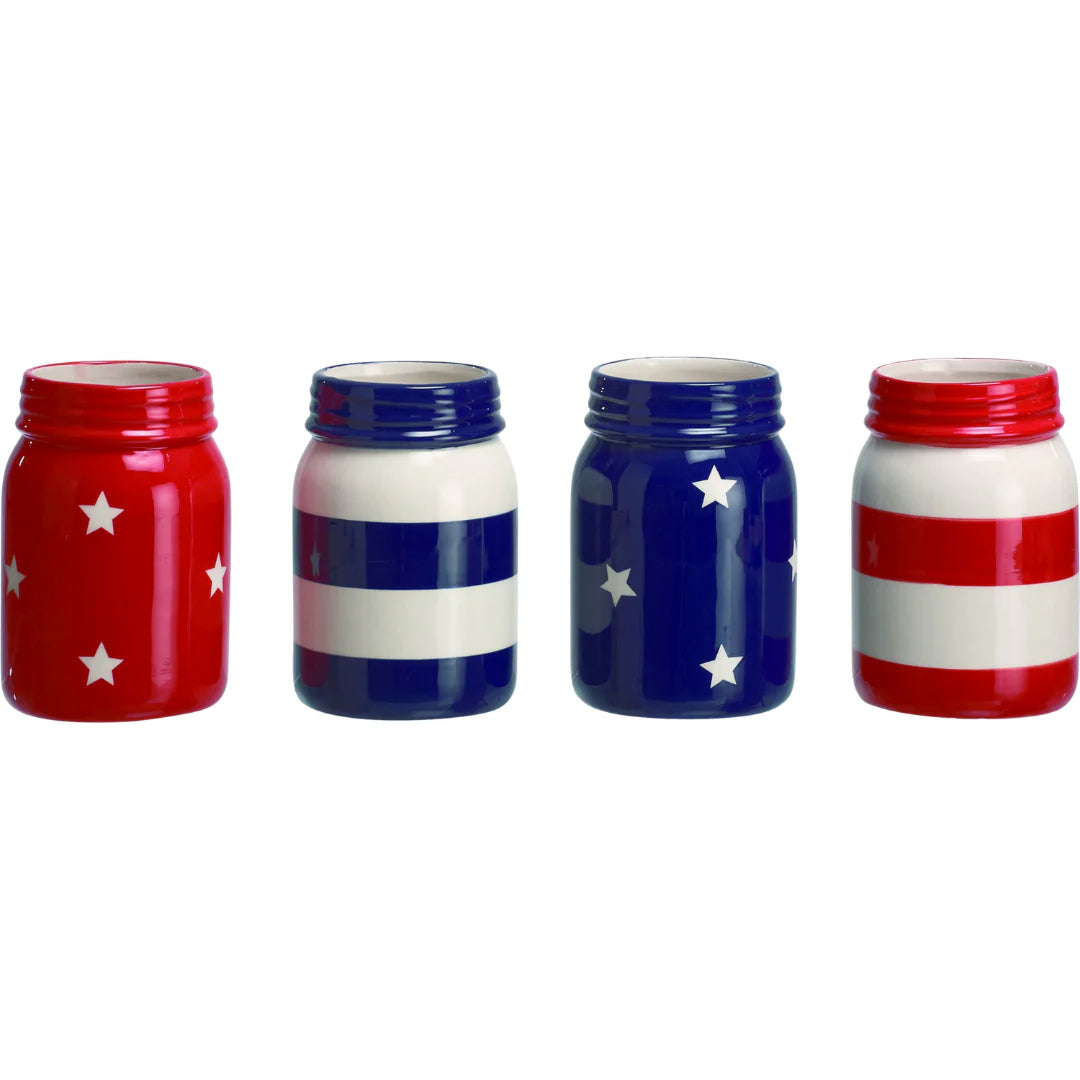 Patriotic Mason Jar - 4 Styles