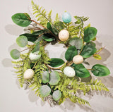 14" Egg & Eucalyptus Candle Ring