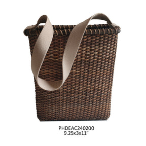 Rattan Messenger Basket - Porch View Home
