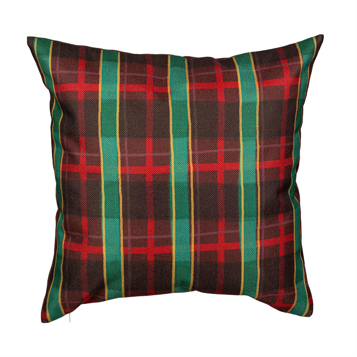 Plaid Joy Wreath Pillow Cover view 4 from Magnolias Home Decor