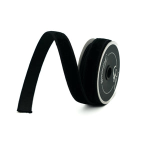 3/4" Black Velvet Ribbon Bolt