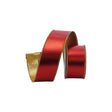 2.5" Red Gold Mirror Mirror Ribbon Bolt