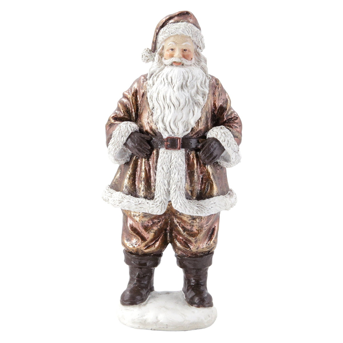 Large Bronze Santa Figurine