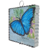Rozie's Blue Morpho Butterfly Mini Art