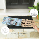 Snowbirds Chickadee Watering Can Sassafras Switch Mat view 4 from Magnolias Home Decor