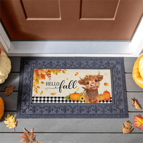Frankie The Fall Highland Cow Sassafras Switch Mat