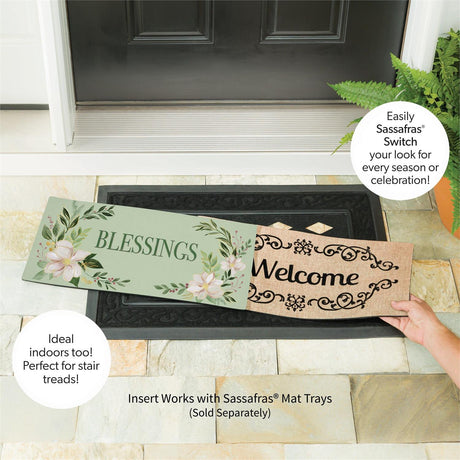 Shades of Emerald Sassafras Switch Mat view 5 from Magnolias Home Decor