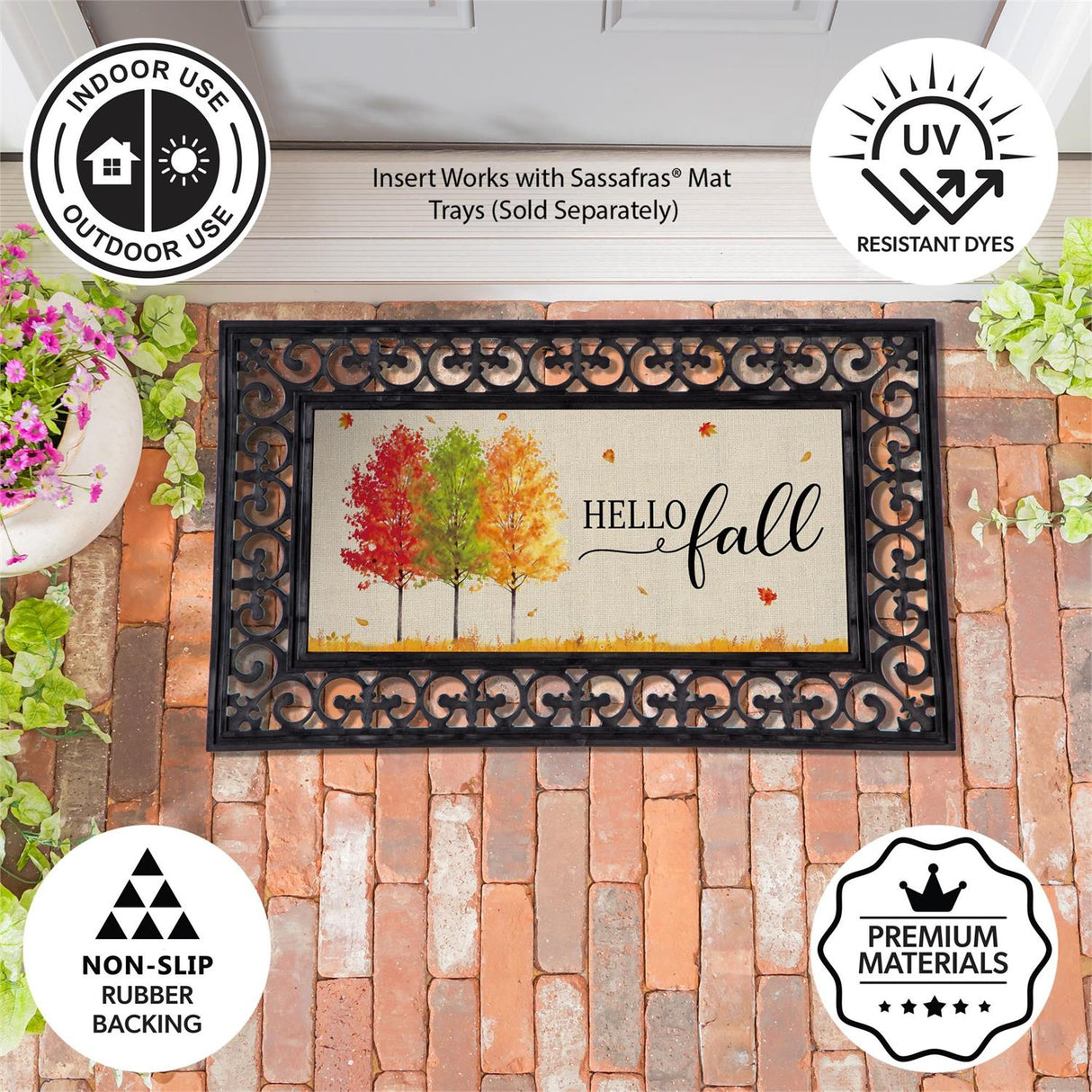 Hello Fall Autumn Trees Sassafras Switch Mat
