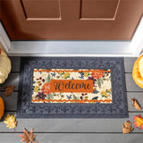 Fall Floral Welcome Sassafras Switch Mat