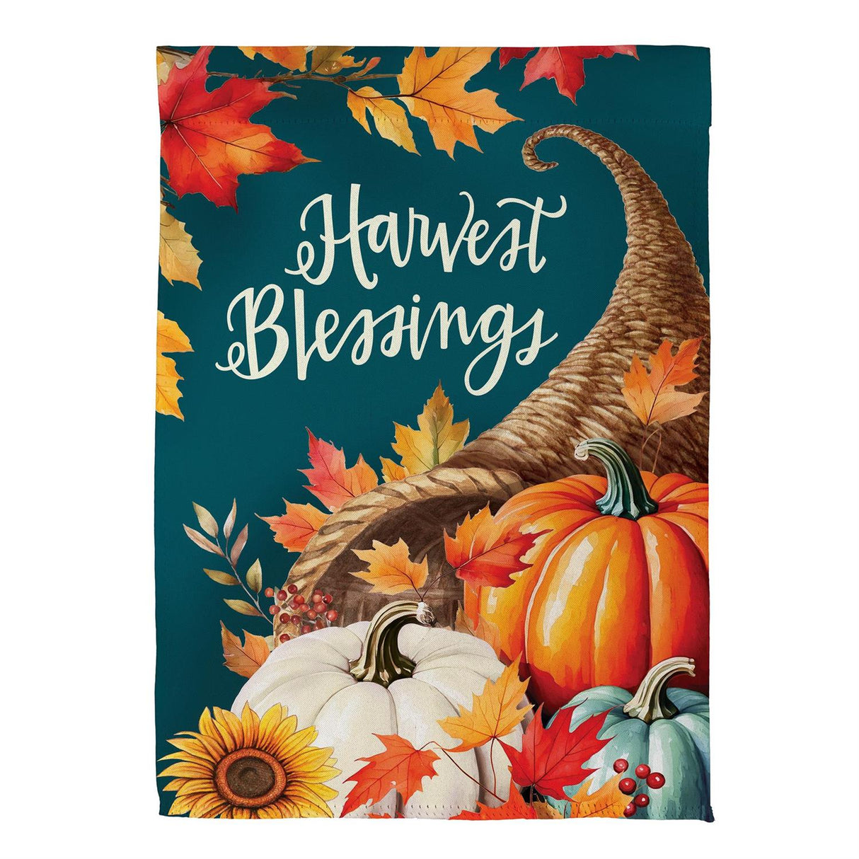 Thanksgiving Harvest Blessings Garden Flag