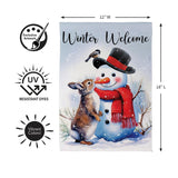 Snowman & Friends Suede Garden Flag view 4 from Magnolias Home Decor