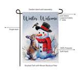 Snowman & Friends Suede Garden Flag view 6 from Magnolias Home Decor
