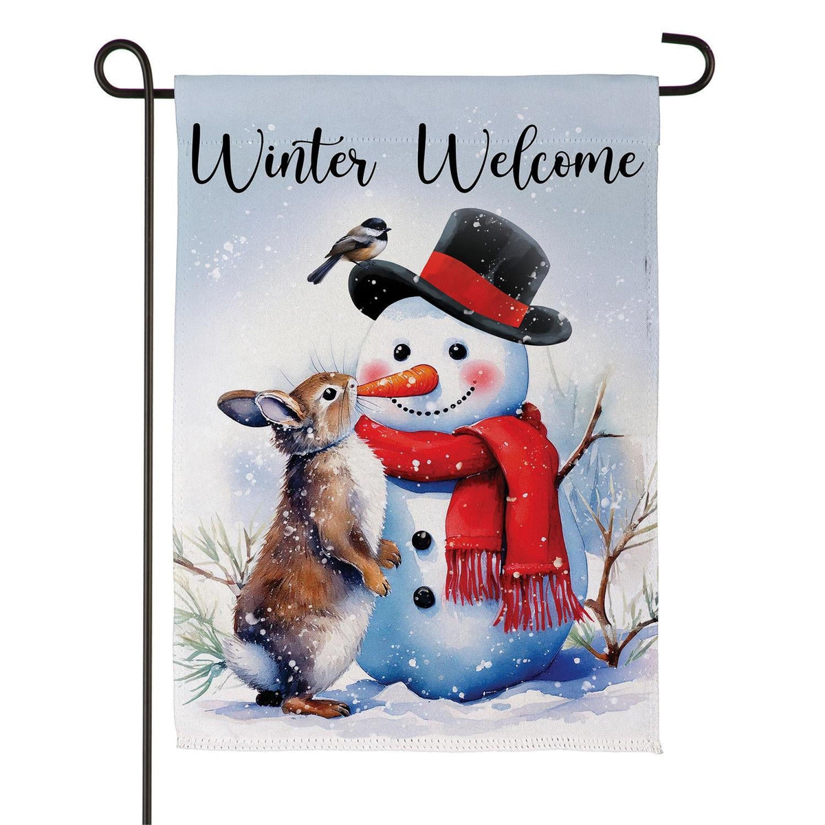 Snowman & Friends Suede Garden Flag view 7 from Magnolias Home Decor