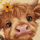 Frankie The Fall Highland Cow Garden Flag
