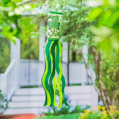 St. Patrick's Day Shamrock Windsock