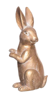 Resin Bronze Bunny Decor -3 Styles