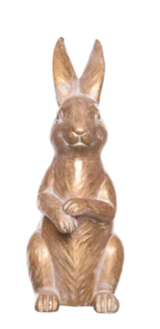 Resin Bronze Bunny Decor -3 Styles