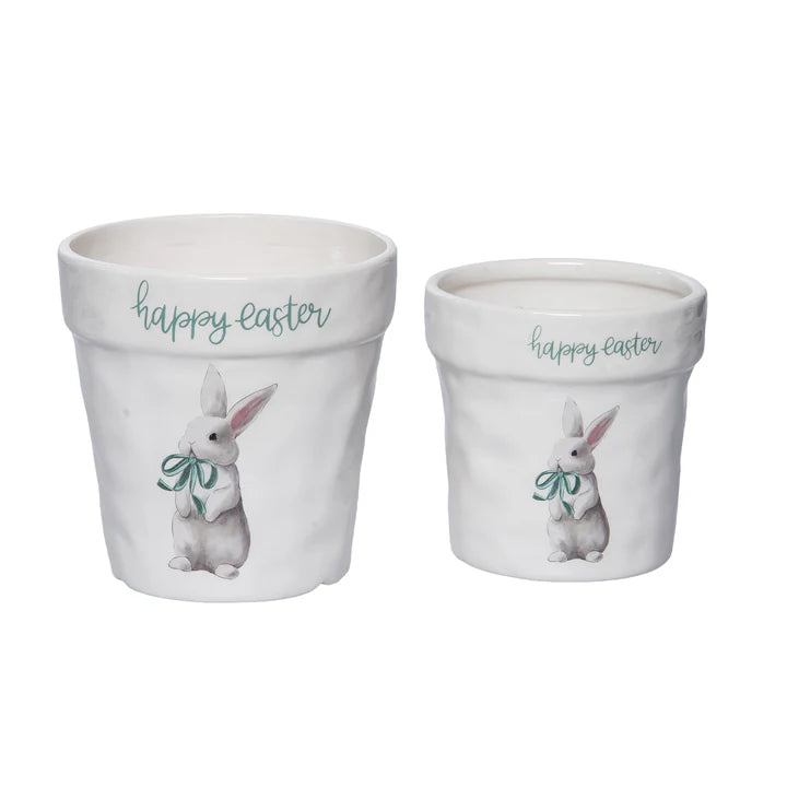 Mint Julep Bunny Planter - 2 Sizes