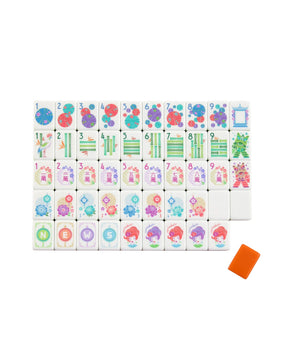 Papaya Spritz Mahjong Tiles