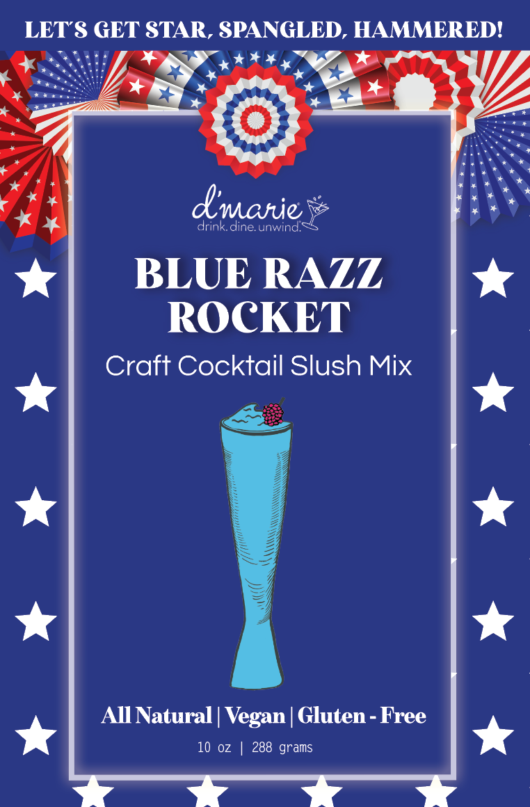 Blue Razz Rocket Slush Mix