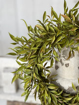 12" Smilax Candle Ring