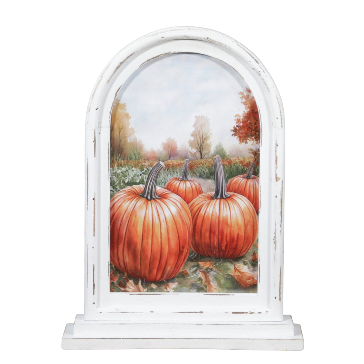 Pumpkin Patch Framed Standing Art