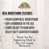 American Flag on Barn Wood Framed Art