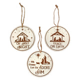 White O Holy Night Ornament -3 Styles