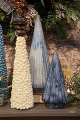 14" Pompom Cone Topiary Tree