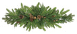 35" Mixed Nursery Pine Table Swag