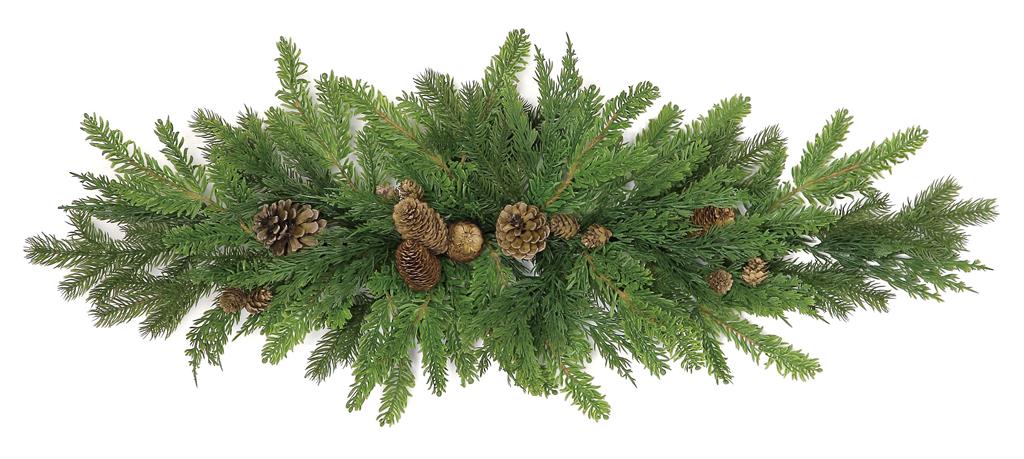 35" Mixed Nursery Pine Table Swag