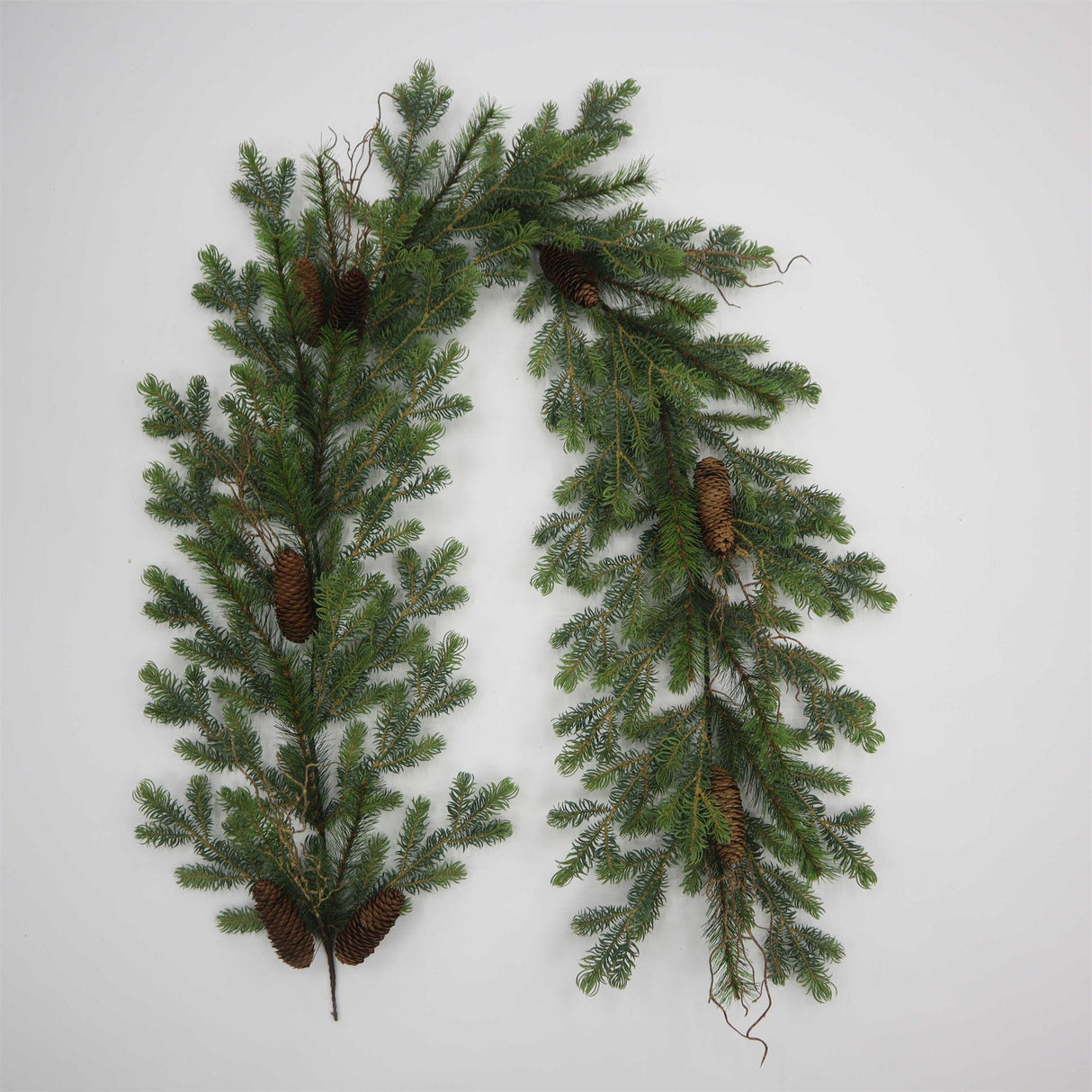 6' Wish Noble Fir & Pinecone Garland