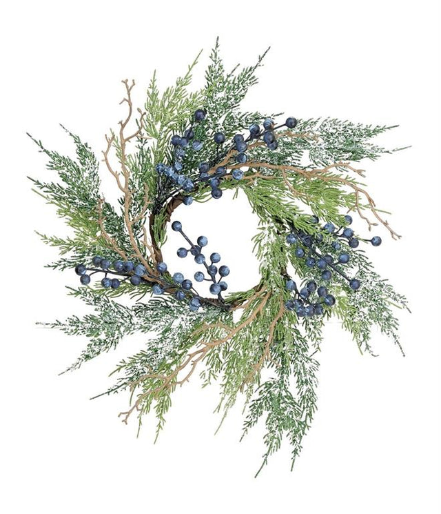 12" Pine & Blueberry Candle Ring