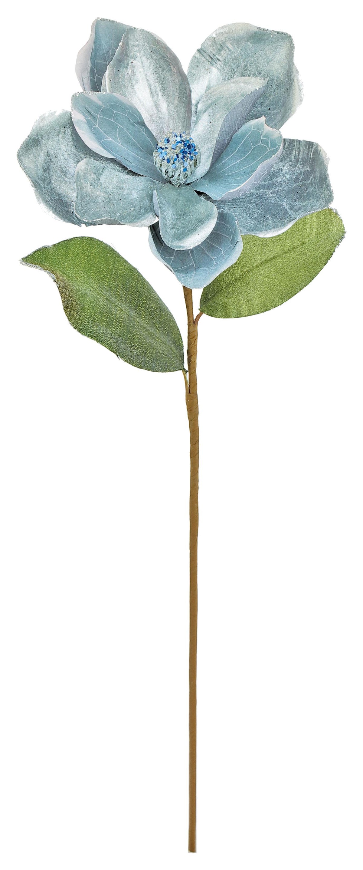 Blue Holiday Magnolia Spray