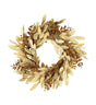 24" Gold Brown Laurel Leaf & Ruscus Leaf Wreath