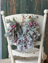 12" Snowspell Fir Hanging Mini Wreath
