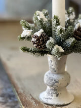 Snowy Mini Cone Candle Ring